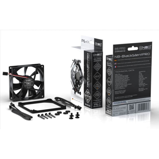 Ventilátor Noiseblocker BlackSilent PRO PE-1 92mm Ventilátor Noiseblocker BlackSilent PRO PE-1 92mm