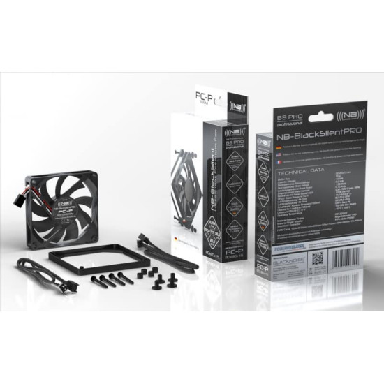 Ventilátor Noiseblocker BlackSilent PRO P-1 8cm Ventilátor Noiseblocker BlackSilent PRO P-1 8cm