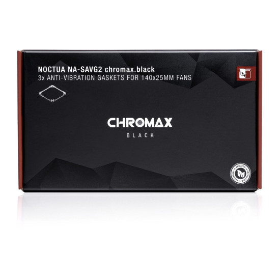Ventilátor kiegészítő NOCTUA NA-SAVG2 chromax.black vibráció csökkentő 14cm Ventilátor kiegészítő NOCTUA NA-SAVG2 chromax.black vibráció csökkentő 14cm