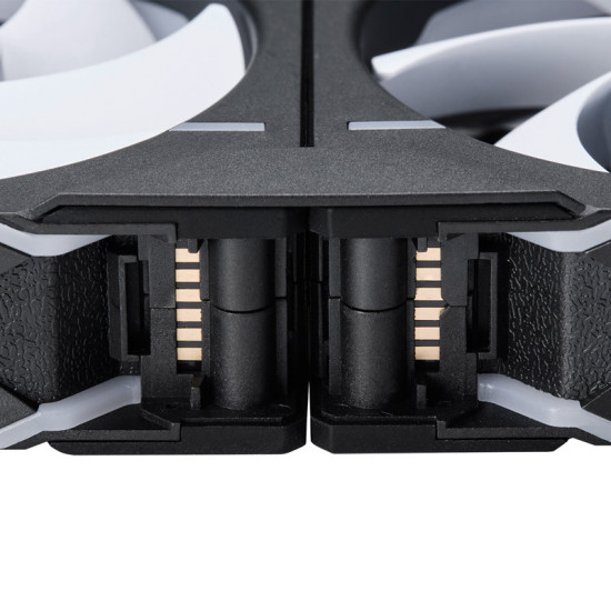 Ventilátor PHANTEKS D30 PWM Regular Airflow D-RGB L 12cm, Fekete Ventilátor PHANTEKS D30 PWM Regular Airflow D-RGB L 12cm, Fekete