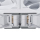 Ventilátor PHANTEKS D30 PWM Regular Airflow D-RGB L 12cm, Fehér Ventilátor PHANTEKS D30 PWM Regular Airflow D-RGB L 12cm, Fehér