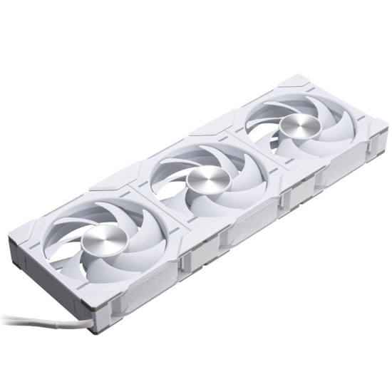 Ventilátor PHANTEKS D30 PWM Regular Airflow D-RGB L 12cm, 3 darabos szett, Fehér Ventilátor PHANTEKS D30 PWM Regular Airflow D-RGB L 12cm, 3 darabos szett, Fehér