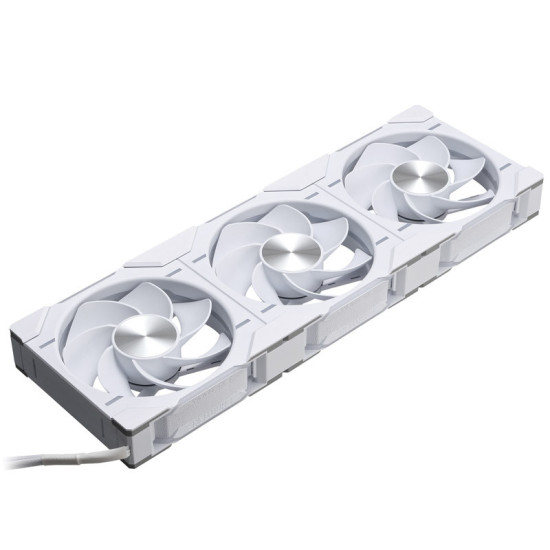 Ventilátor PHANTEKS D30 PWM reverse Airflow D-RGB L 12cm, 3 darabos Fehér Ventilátor PHANTEKS D30 PWM reverse Airflow D-RGB L 12cm, 3 darabos Fehér