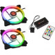 Ventilátor RAIJINTEK IRIS 14 Rainbow RGB PWM 14cm 2db-os + Vezérlő Ventilátor RAIJINTEK IRIS 14 Rainbow RGB PWM 14cm 2db-os + Vezérlő