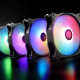 Ventilátor RAIJINTEK EOS 12 Rainbow ARGB PWM 12cm 2db-os + Vezérlő Ventilátor RAIJINTEK EOS 12 Rainbow ARGB PWM 12cm 2db-os + Vezérlő