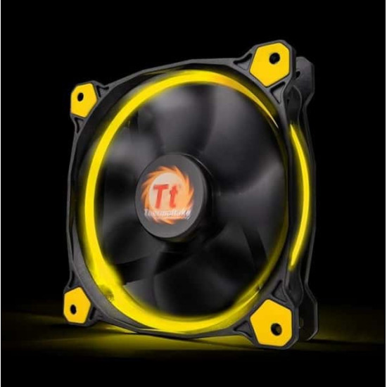 Ventilátor Thermaltake Riing 14 14cm Sárga LED Ventilátor Thermaltake Riing 14 14cm Sárga LED