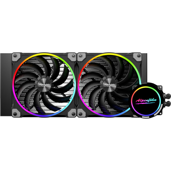 Processzor hűtő AIO Alpenföhn Gletscherwasser 280 ARGB 28cm Fekete Processzor hűtő AIO Alpenföhn Gletscherwasser 280 ARGB 28cm Fekete