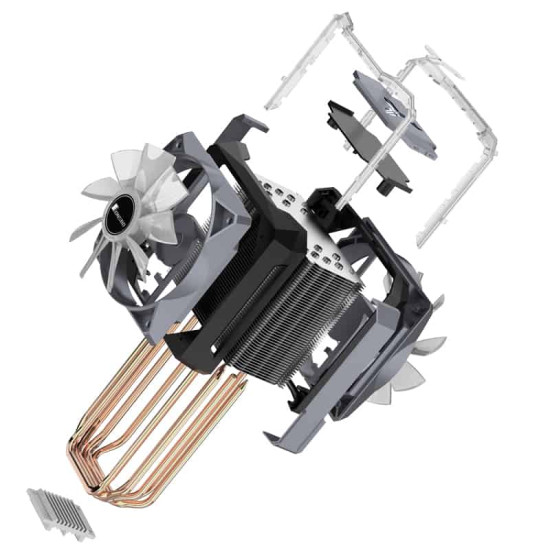 Processzor hűtő Jonsbo CR-1100 Fekete ARGB PWM 12cm Processzor hűtő Jonsbo CR-1100 Fekete ARGB PWM 12cm