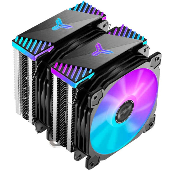 Processzor hűtő Jonsbo CR-2000GT Fekete ARGB PWM 2x12cm Processzor hűtő Jonsbo CR-2000GT Fekete ARGB PWM 2x12cm