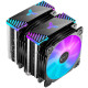 Processzor hűtő Jonsbo CR-2000GT Fekete ARGB PWM 2x12cm Processzor hűtő Jonsbo CR-2000GT Fekete ARGB PWM 2x12cm