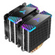 Processzor hűtő Jonsbo CR-2000GT Fekete ARGB PWM 2x12cm Processzor hűtő Jonsbo CR-2000GT Fekete ARGB PWM 2x12cm