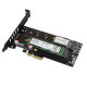 SSD beépítő keret Axagon PCEM2-D M.2 PCIe és M.2 SATA SSD adapter SSD beépítő keret Axagon PCEM2-D M.2 PCIe és M.2 SATA SSD adapter