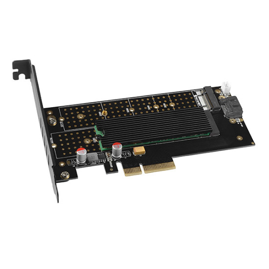 SSD beépítő keret Axagon PCEM2-D M.2 PCIe és M.2 SATA SSD adapter SSD beépítő keret Axagon PCEM2-D M.2 PCIe és M.2 SATA SSD adapter