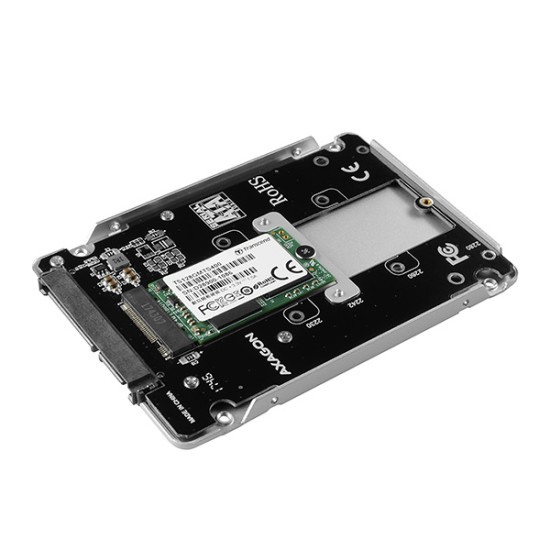 SSD ház Axagon RSS-M2SD M.2 (NGFF) 2.5" SATA III Ezüst SSD ház Axagon RSS-M2SD M.2 (NGFF) 2.5" SATA III Ezüst
