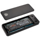 SSD ház Kolink M.2 NVMe USB 3.1 Type-C Fekete SSD ház Kolink M.2 NVMe USB 3.1 Type-C Fekete