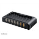 HUB USB Akasa 5x USB 2.0 + 2x USB 2.0 Fast Charging + hálózati adapter HUB USB Akasa 5x USB 2.0 + 2x USB 2.0 Fast Charging + hálózati adapter