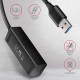 HUB AXAGON HUE-M1AL Mini USB-A-Hub,4x USB-A 3.2 Gen 1, silber - 1,2m HUB AXAGON HUE-M1AL Mini USB-A-Hub,4x USB-A 3.2 Gen 1, silber - 1,2m