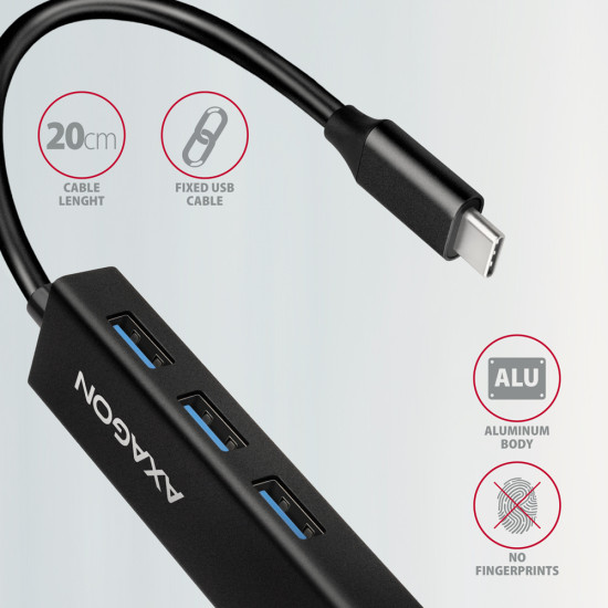 HUB AXAGON HMC-GL3A USB-C-Hub, 3x USB-A, Gbit-LAN HUB AXAGON HMC-GL3A USB-C-Hub, 3x USB-A, Gbit-LAN