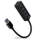 HUB USB 3.0 Axagon 4x USB 3.0 20cm Fekete HUB USB 3.0 Axagon 4x USB 3.0 20cm Fekete