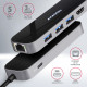 HUB AXAGON HMC-6GL USB-Hub, 3x USB-3.0, 1x RJ-45, 1x HDMI HUB AXAGON HMC-6GL USB-Hub, 3x USB-3.0, 1x RJ-45, 1x HDMI