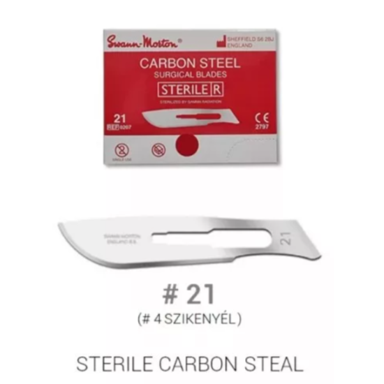 Swann-Morton steril  szikepenge #21 méret 1db