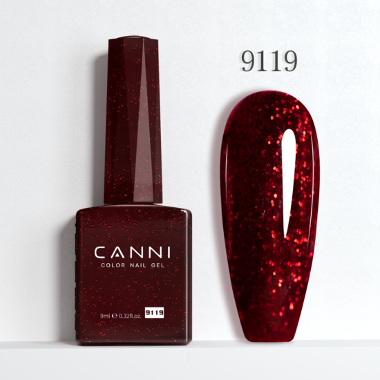 CANNI HEMA FREE UV/LED gél lakk 9ml- No.9119 CANNI HEMA FREE UV/LED gél lakk 9ml- No.9119
