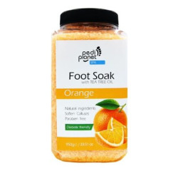 Pedi Planet Narancsos fürdősó lábáztatáshoz teafaolajjal 950g Pedi Planet Narancsos fürdősó lábáztatáshoz teafaolajjal 950g