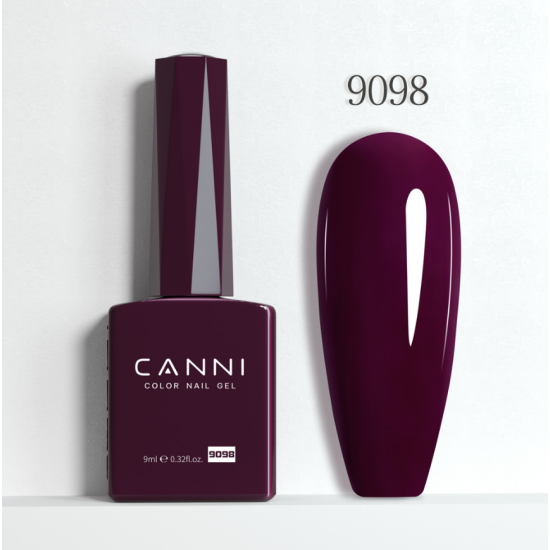 CANNI HEMA FREE UV/LED gél lakk 9ml- No.9098 CANNI HEMA FREE UV/LED gél lakk 9ml- No.9098