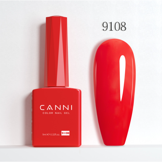 CANNI HEMA FREE UV/LED gél lakk 9ml- No.9108 CANNI HEMA FREE UV/LED gél lakk 9ml- No.9108