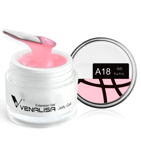 Venalisa Jelly Gel - új formula - 30 ml építőzselé - A18 fog pink Venalisa Jelly Gel - új formula - 30 ml építőzselé - A18 fog pink