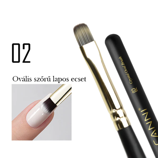 CANNI Prémium ecset No.02 - Ovális ecset 9 mm CANNI Prémium ecset No.02 - Ovális ecset 9 mm