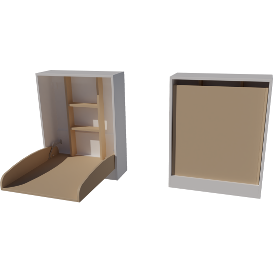 Falra szerelhető pelenkázó 66x83x84 méretben. Fehér-cappuccino színben Falra szerelhető pelenkázó 66x83x84 méretben. Fehér-cappuccino színben