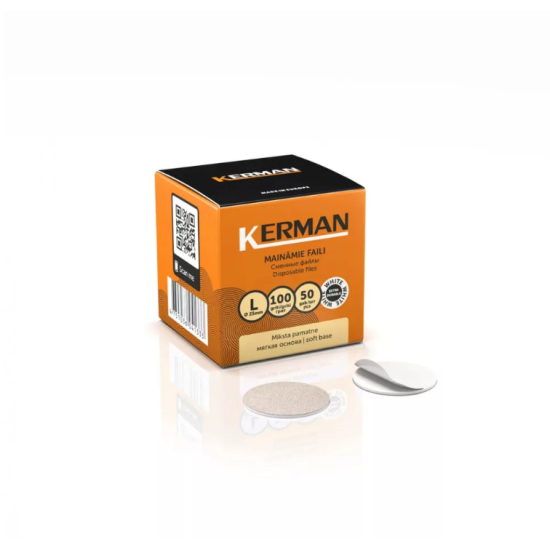 Lágyított csiszolókorong, 25 mm,100 grit/durva, Kerman, 50 db Lágyított csiszolókorong, 25 mm,100 grit/durva, Kerman, 50 db