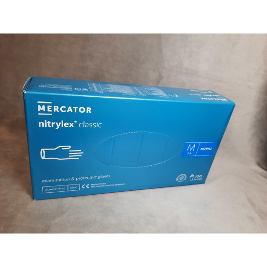 Mercator M púdermentes nitril kesztyű - 100 db Mercator M púdermentes nitril kesztyű - 100 db