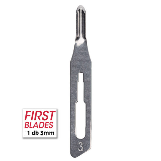 FIRST BLADES Medihalter szike 3mm - 1 db FIRST BLADES Medihalter szike 3mm - 1 db