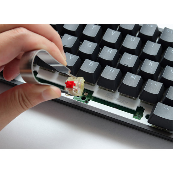 Billentyűzet Ducky ONE 3 Mini MX Red RGB Premium ABS Magyar (HU) Fehér Billentyűzet Ducky ONE 3 Mini MX Red RGB Premium ABS Magyar (HU) Fehér