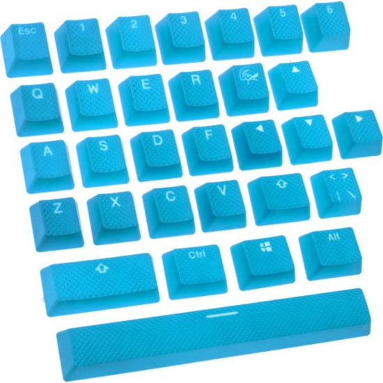 Billentyűzet kiegészítő Ducky Keycap szett Gumi Double-Shot Kék 31db-os Billentyűzet kiegészítő Ducky Keycap szett Gumi Double-Shot Kék 31db-os
