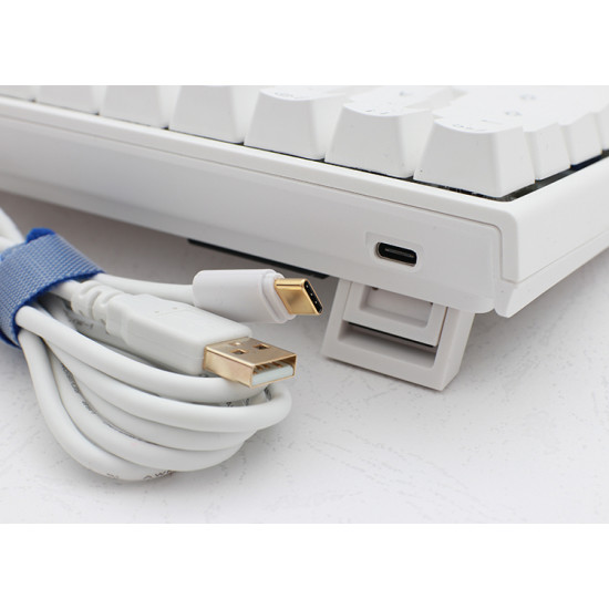 Billentyűzet Ducky ONE 2 SF MX Speed Silver RGB LED Magyar (HU) Fehér