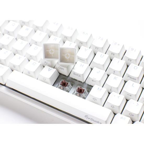 Billentyűzet Ducky ONE 2 SF MX Speed Silver RGB LED Magyar (HU) Fehér
