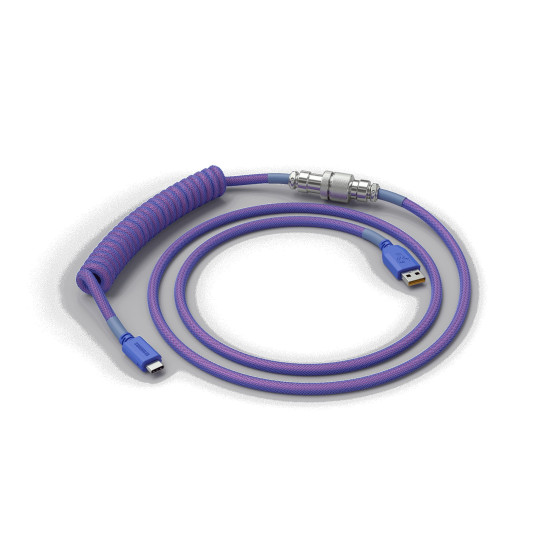 Billentyűzet kiegészítő Glorious Coiled Cable Nebula USB-C Spirálkábel Lila Billentyűzet kiegészítő Glorious Coiled Cable Nebula USB-C Spirálkábel Lila