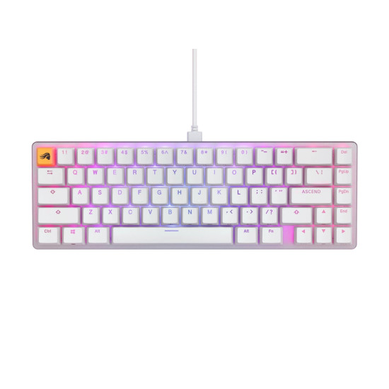 Billentyűzet Glorious GMMK 2 SF Fox switch US-kiosztás Fehér Billentyűzet Glorious GMMK 2 SF Fox switch US-kiosztás Fehér