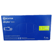 Púdermentes nitril kesztyű Mercator Nitrylex Basic S - 100 db