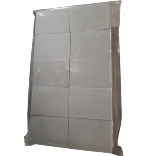 Pedi Planet MINI buffer lap kocka szürke, 100/180, 10db/csomag