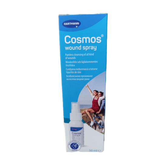 Cosmos® wound sebtisztító és ápoló spray (50 ml; 1 flakon/doboz) Cosmos® wound sebtisztító és ápoló spray (50 ml; 1 flakon/doboz)