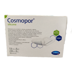 Cosmopor® silicone szigetkötszer (7,2x5 cm; 10 db)