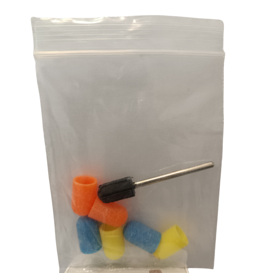 Pedi Planet műanyag csiszoló kupak 7mm finom,közepes,Durva -6db-