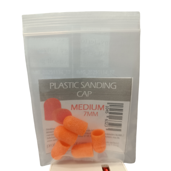 Pedi Planet műanyag csiszoló kupak 7mm Közepes -5db-