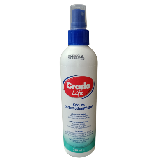 Bradolife kéz- és bőrfertőtlenítőszer - 250 ml