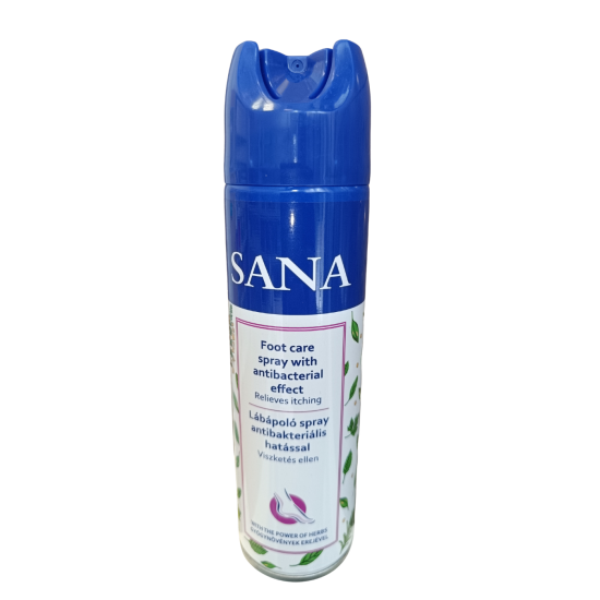 Sana lábápoló spray (antibakteriális hatás, viszketés ellen.) Sana lábápoló spray (antibakteriális hatás, viszketés ellen.)
