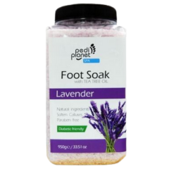 Pedi Planet levendulás fürdősó lábáztatáshoz teafaolajjal 950g